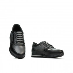 Pantofi adolescenti 377 negru+gri