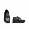 Pantofi adolescenti 377 negru+gri