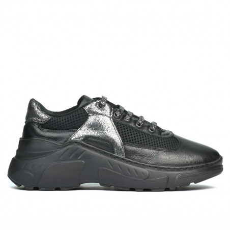 Pantofi sport dama 6015 negru combinat