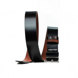 Curea barbati 36b negru+maro presat (bicolor)