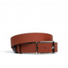 Curea barbati 36b negru+maro presat (bicolor)
