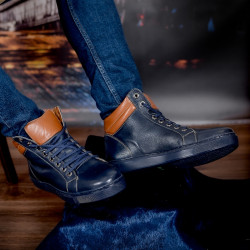 Ghete barbati 4103 indigo+maro