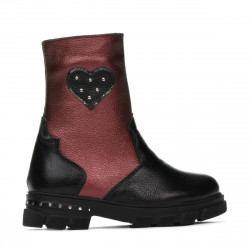 Ghete copii mici 103c negru+bordo