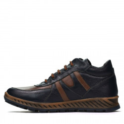 Férfi bakancs 4120 indiánkék+barna