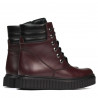 Ghete dama 3343 bordo combinat