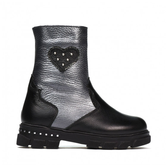 Ghete copii mici 103c negru+antracit Ghete copii mici 103c negru+antracit