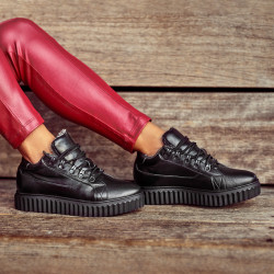 Női bakancs 3344 fekete lifestyle