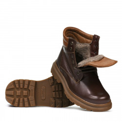 Férfi bakancs 4119 kávé kombinált