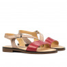 Sandale dama 5070 rosu+pudra