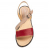 Sandale dama 5070 rosu+pudra