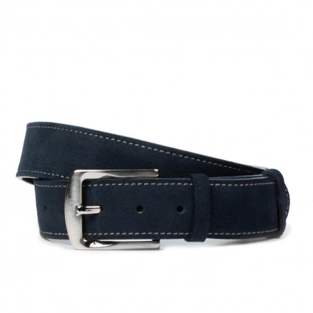 Curea unisex 01bc albastru velur