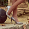 Női elegáns cipők 1276 cappuccino gyöngyházfényű
