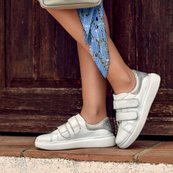 Pantofi sport dama 6008sc alb combinat lifestyle