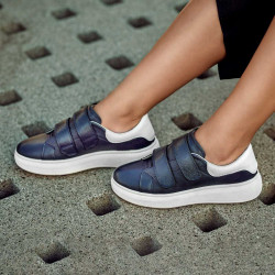 Pantofi sport dama 6008sc indigo+alb