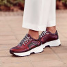 Női sportcipő 6019 bordó gyöngyház kombinált lifestyle