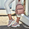 Pantofi sport dama 6015 pudra sidef combinat