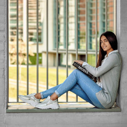 Női sportcipő 6015 gyöngyház fehér kombinált