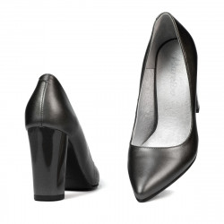 Pantofi eleganti dama 1261 gri sidef
