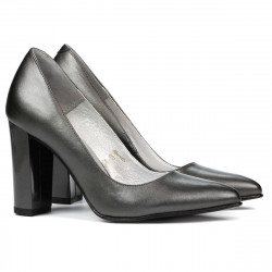Pantofi eleganti dama 1261 gri sidef