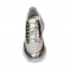 Pantofi sport dama 6024 argintiu+alb