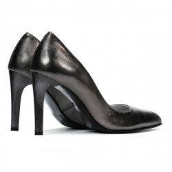 Elegáns női cipő 1276 gyöngyház ezüst