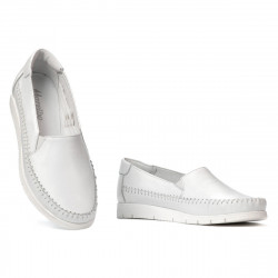 Mocasini dama 6023 alb