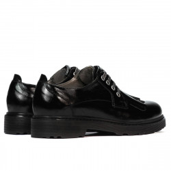 Női alkalmi cipő 6025 fekete lakkozott