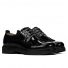 Pantofi casual dama 6025 lac negru