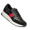 Pantofi sport dama 6030 negru+rosu
