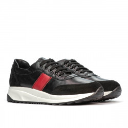 Pantofi sport dama 6030 negru+rosu
