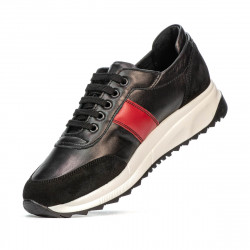 Pantofi sport dama 6030 negru+rosu