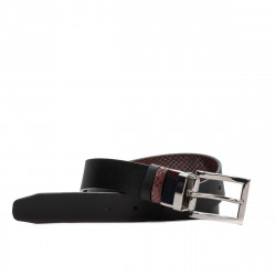 Curea dama 19m negru+piton bordo (bicolor)