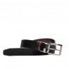 Curea dama 19m negru+piton bordo (bicolor)