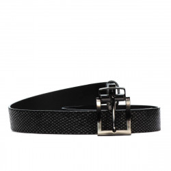 Curea dama 18m negru+piton negru