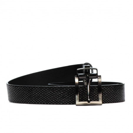 Curea dama 18m negru+piton negru