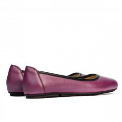 Női balerinák 6027 ciklámen gyöngyház