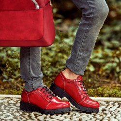 Gyerekcipő 158 lakk bordó