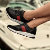 Pantofi sport dama 6030 negru+rosu