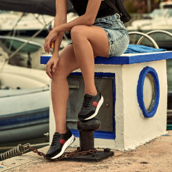 Pantofi sport dama 6030 negru+rosu