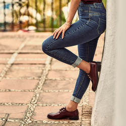 Pantofi casual dama 6020 lac bordo