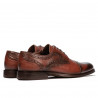 Pantofi eleganti barbati 880 a coniac combinat