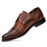 Pantofi eleganti barbati 880 a coniac combinat