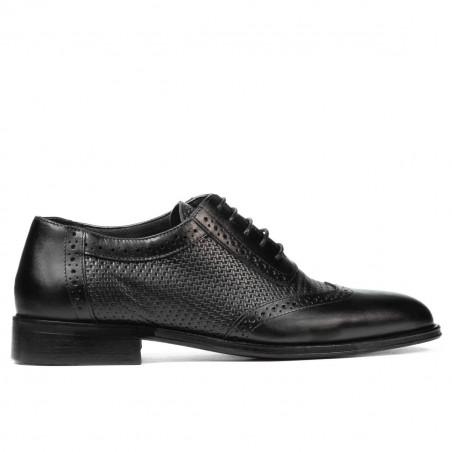 Pantofi eleganti barbati 922 negru combinat