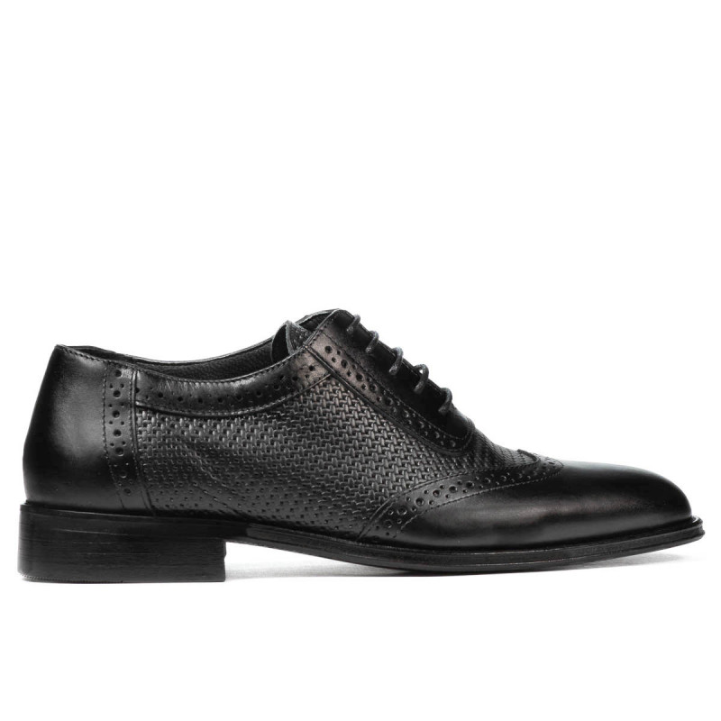 Pantofi eleganti barbati 922 negru combinat