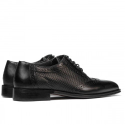 Pantofi eleganti barbati 922 negru combinat