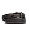 Curea barbati 16b negru combinat