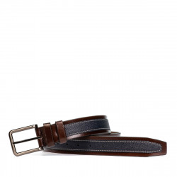 Curea barbati 18b maro+biz indigo