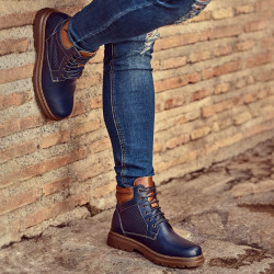 Ghete barbati 4119 indigo combinat lifestyle