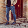 Ghete barbati 4119 indigo combinat lifestyle