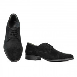Pantofi eleganti adolescenti 388 negru velur 